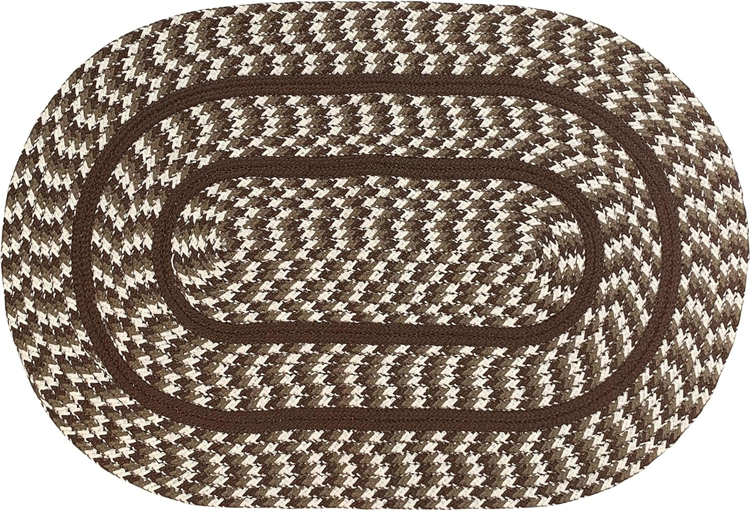 Better Trends Cottage 100% Polypropylene 24" x 40" Braided Rug - Brown & Ivory