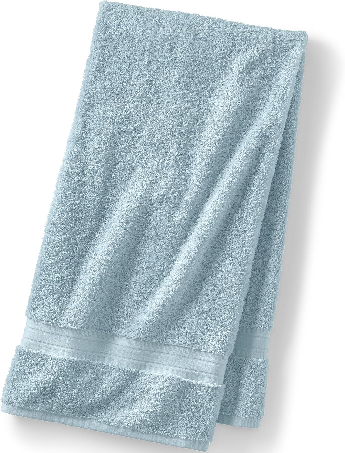 Lands' End Premium Supima Cotton Bath Towel - Dusty Blue