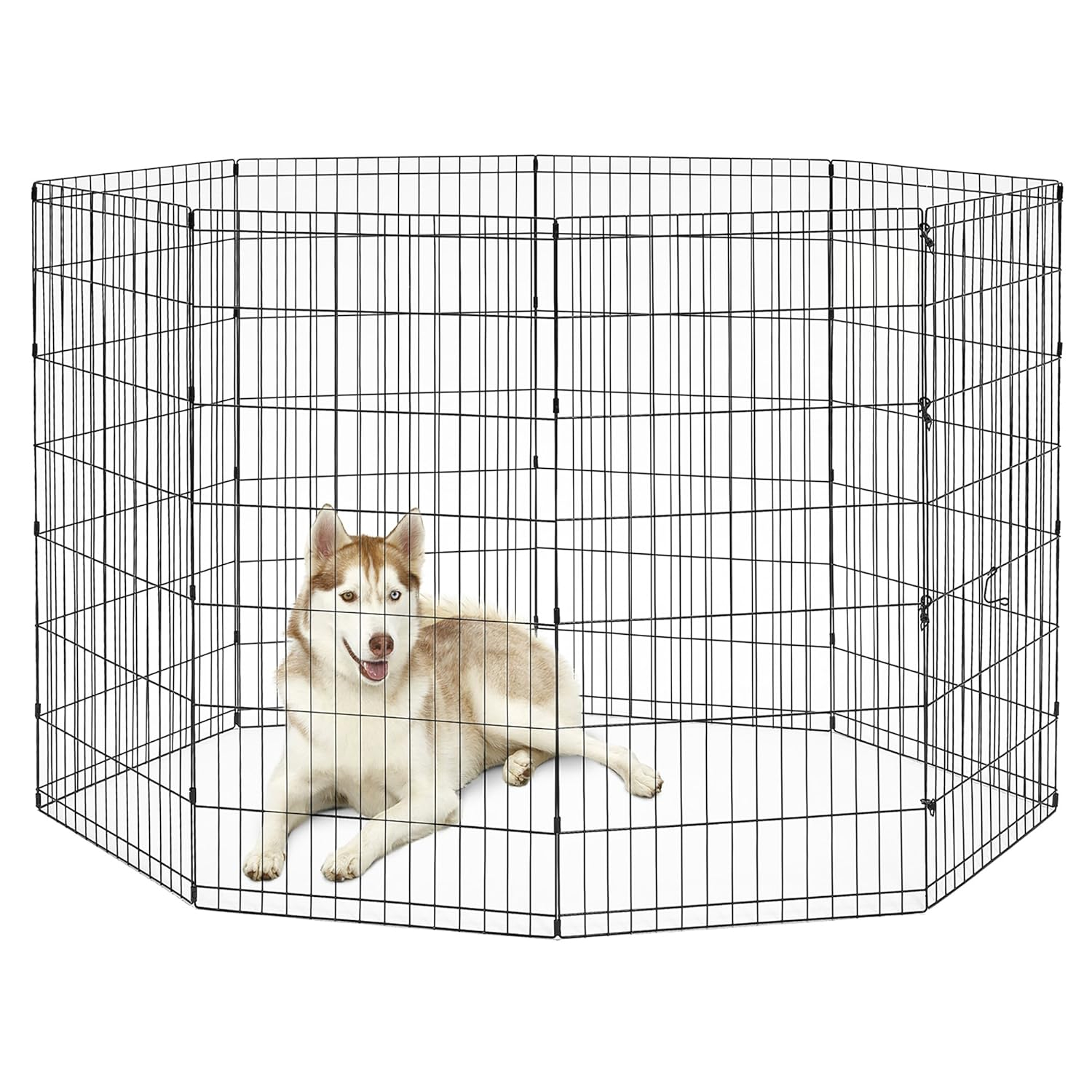 New World Pet Products B558-48 Parque Infantil Plegable para Mascotas, Negro, Extragrande/24 x 48"