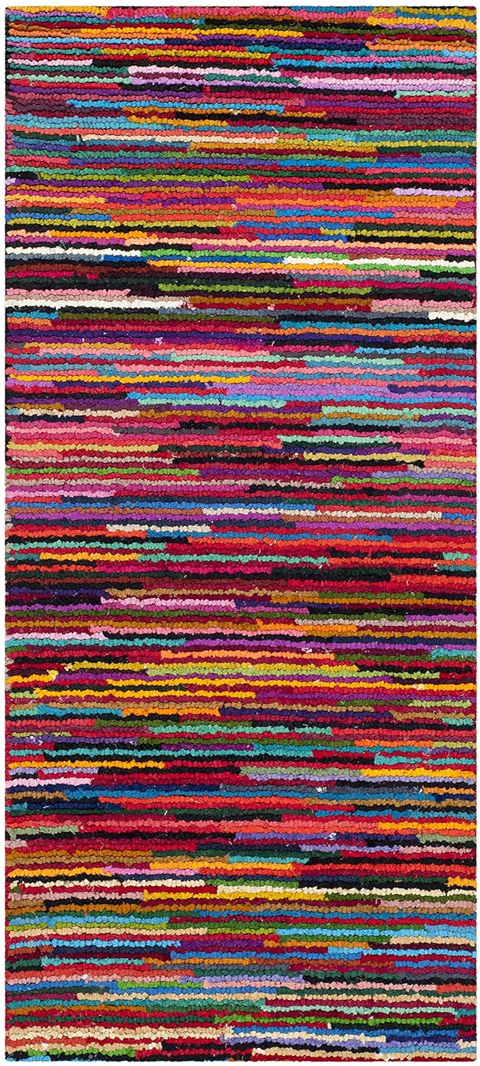 SAFAVIEH Nantucket NAN142A Handmade Pink / Multi Rug