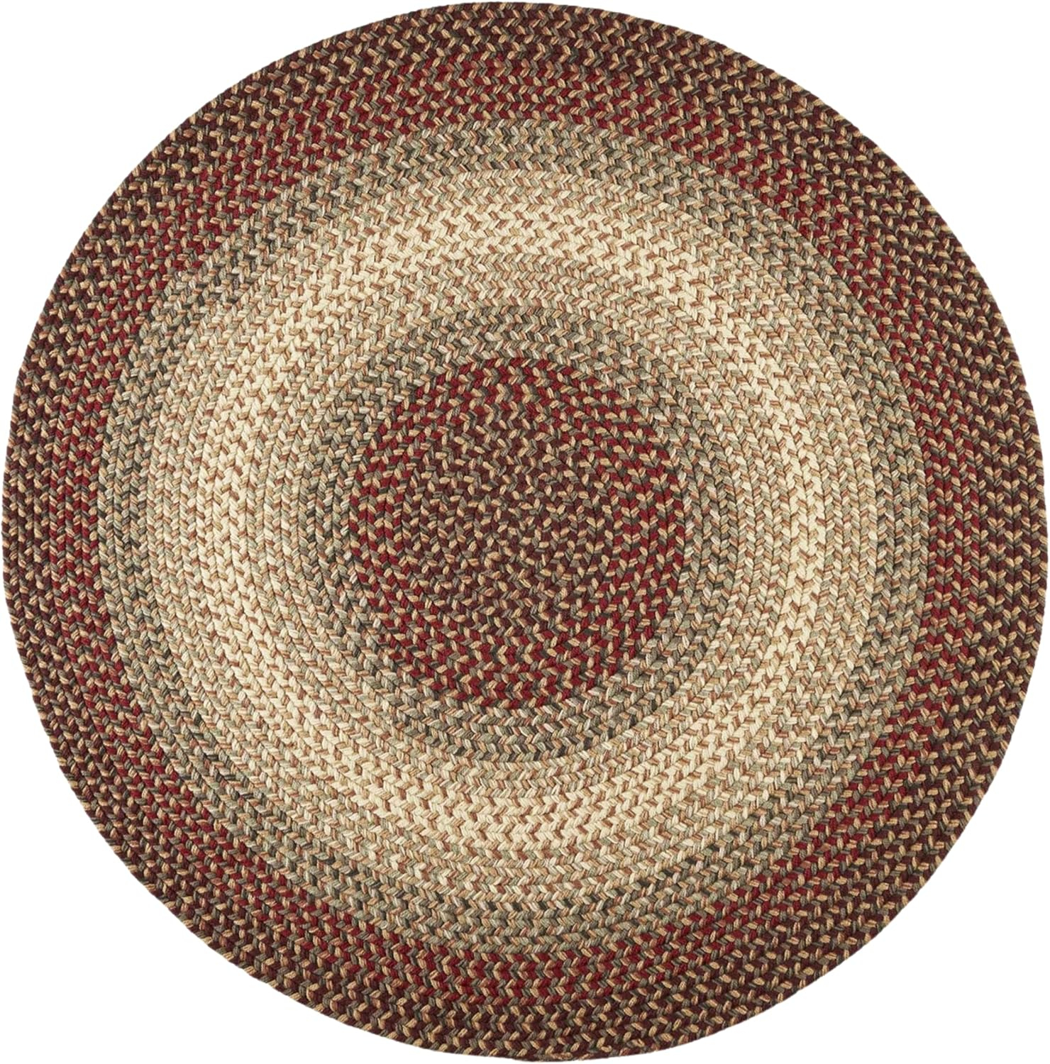Rhody Rug  Easy Living 6' Round Rug Spanish Red