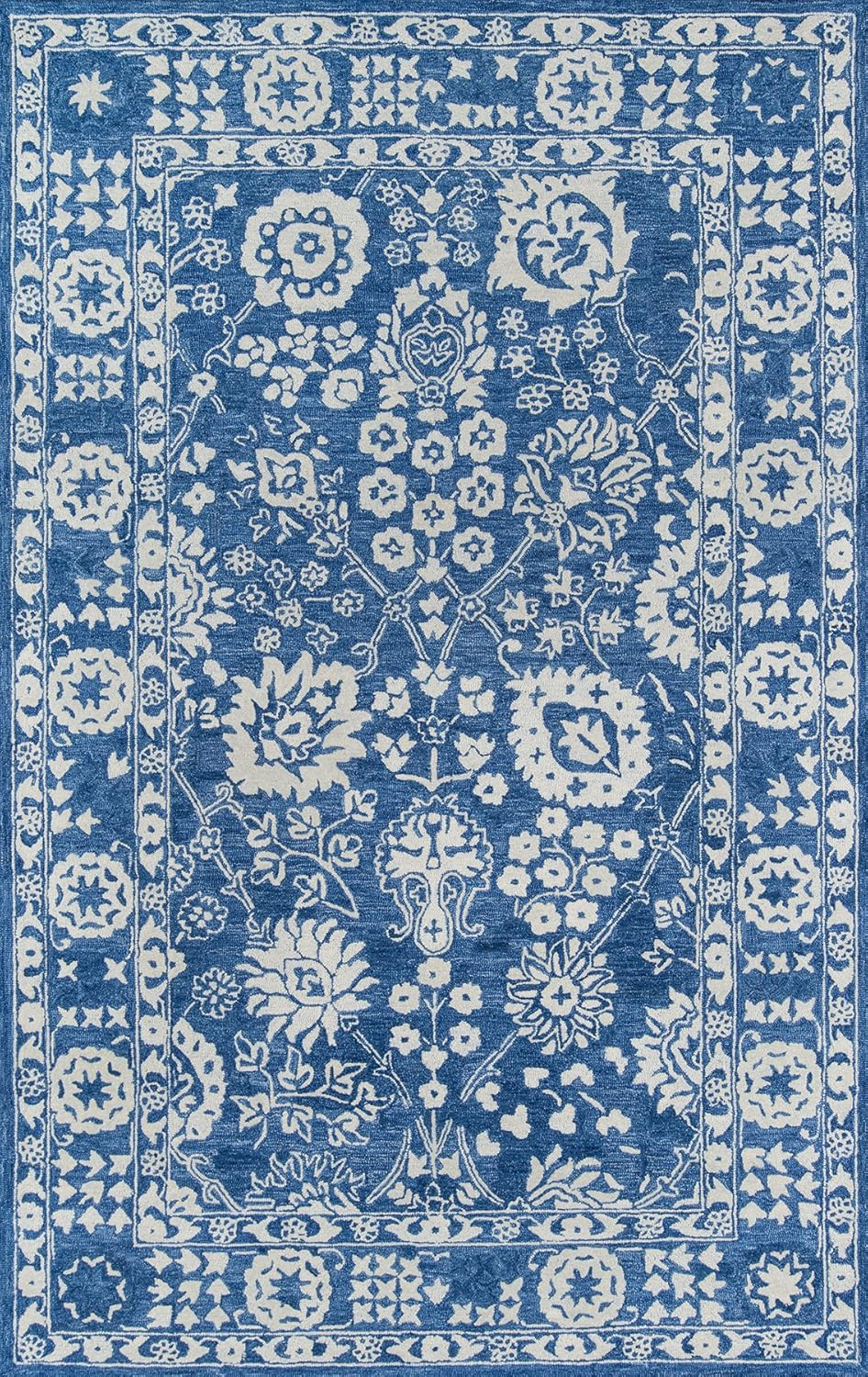 Momeni Traditional Rectangle Area Rug, Blue, 2' X 3'