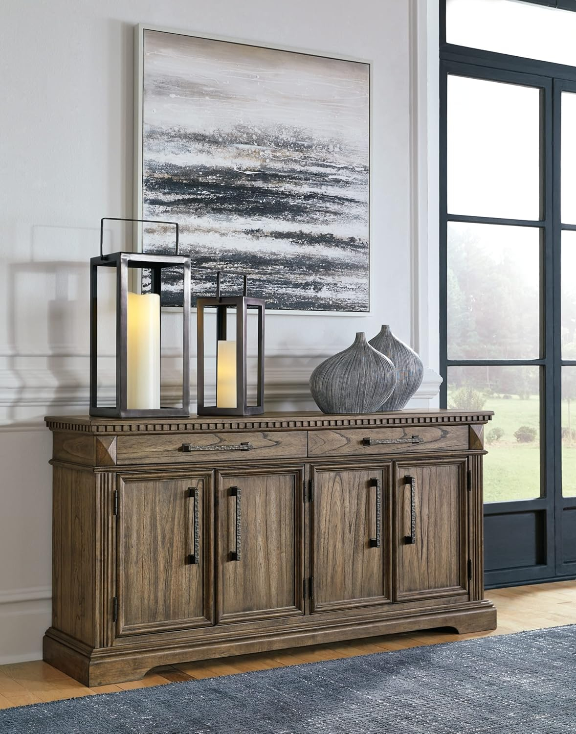 Markenburg 64" Dark Brown Traditional Dining Server