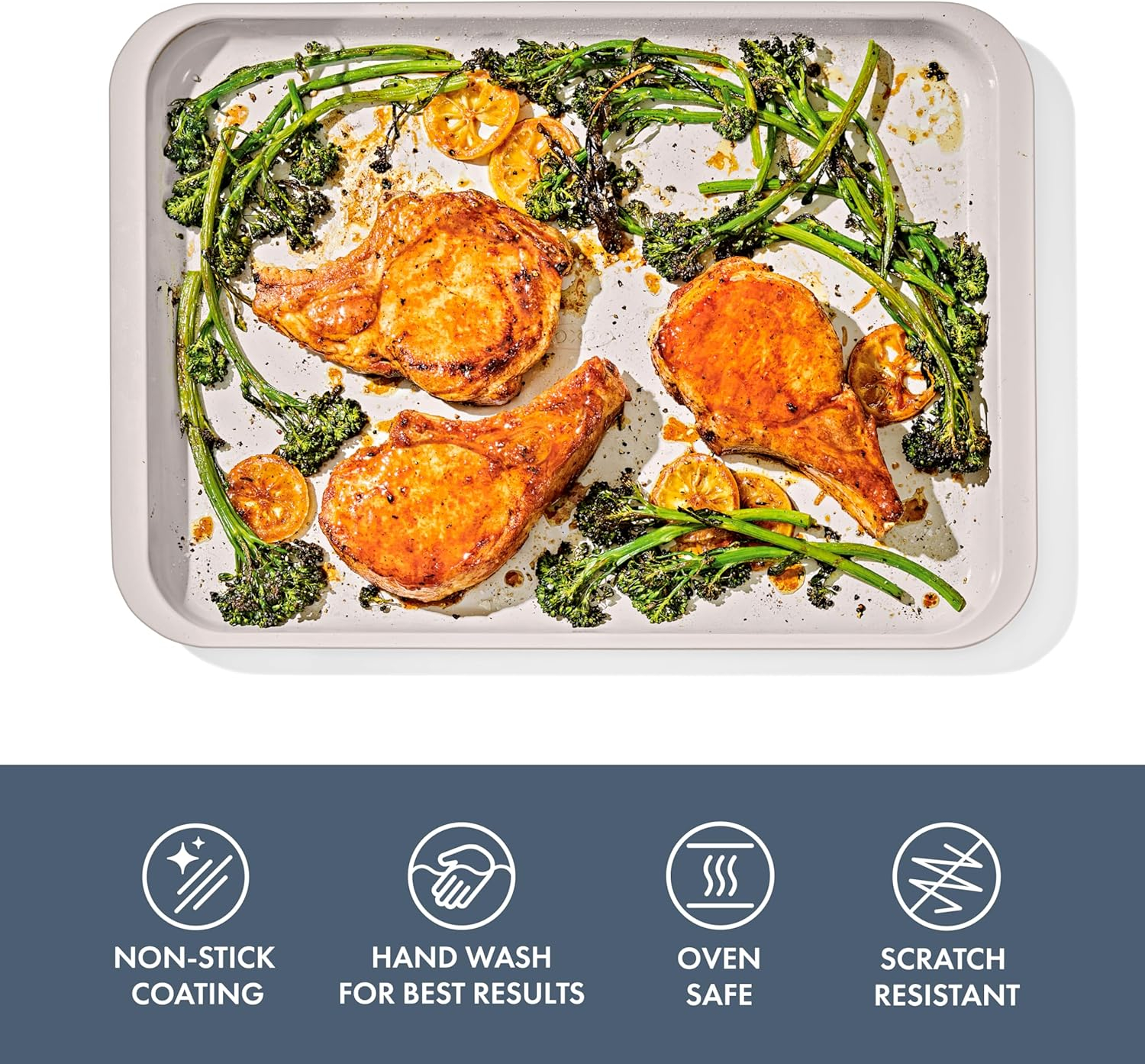 OXO Good Grips Non-Stick Pro Ceramic Coated Metal Bakeware Half Sheet Pan – Storm Blue