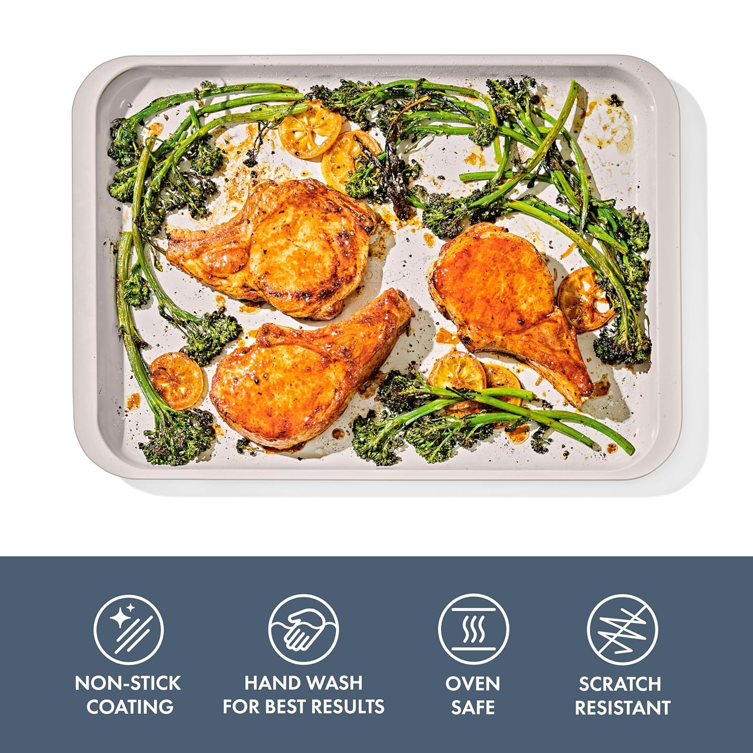 OXO Good Grips Non-Stick Pro Ceramic Coated Metal Bakeware Half Sheet Pan – Storm Blue