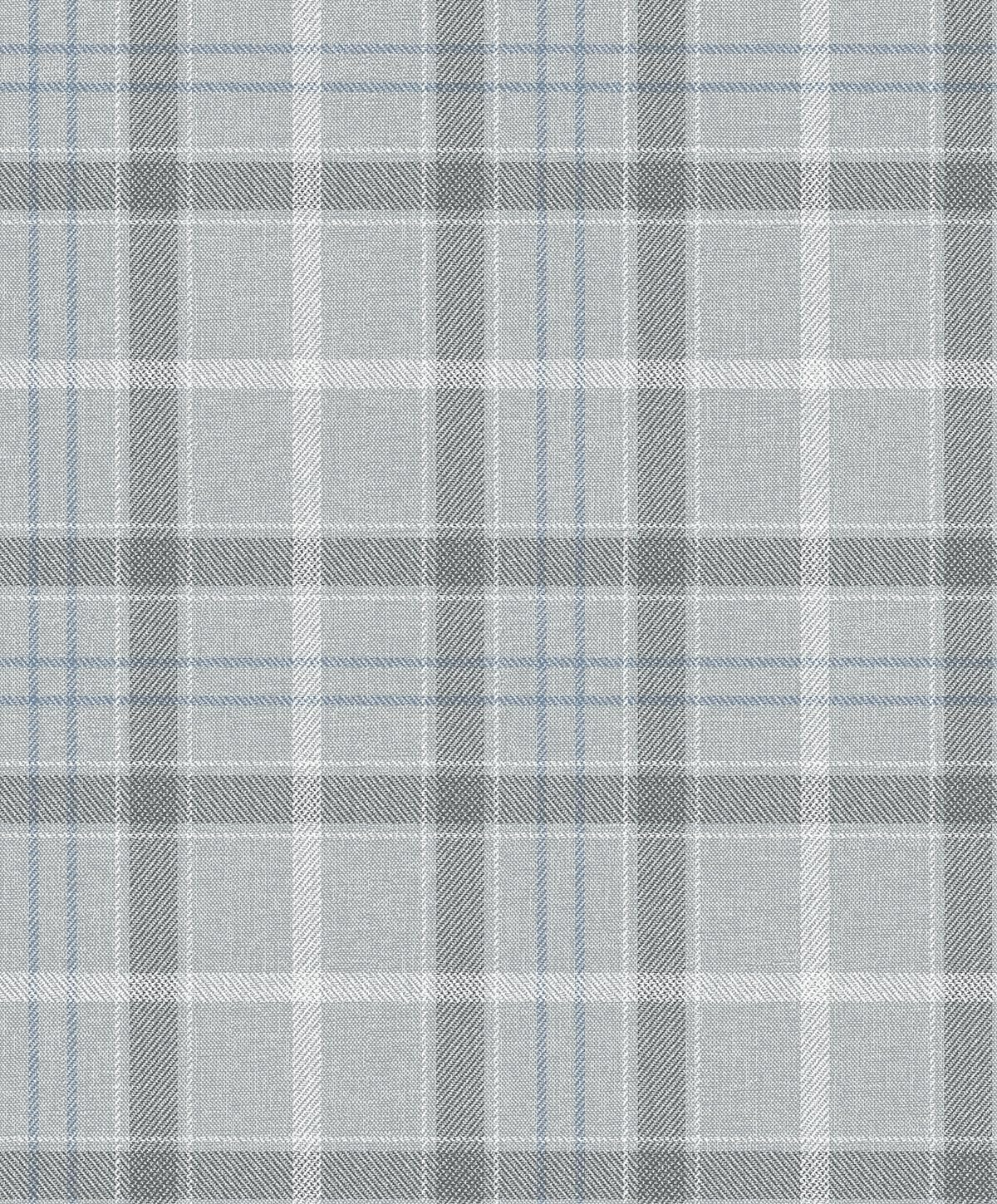 NextWall Pavestone & Blue Tailor Plaid Peel and Stick Wallpaper - 20.9 in. W x 18 ft. L Roll
