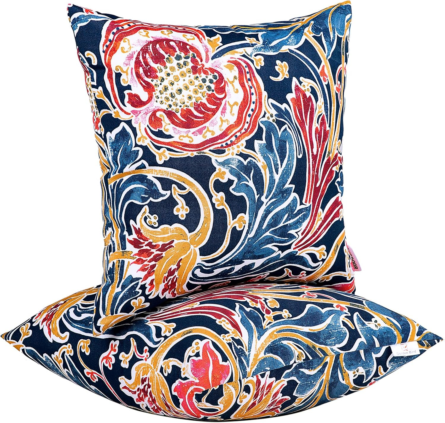 JMGBird Outdoor Pillows Waterproof Set of 2 Outdoor Pillow 18×18 Inch Outdoor Throw Pillows for Patio Furniture, Bed, Couch, and Sofa