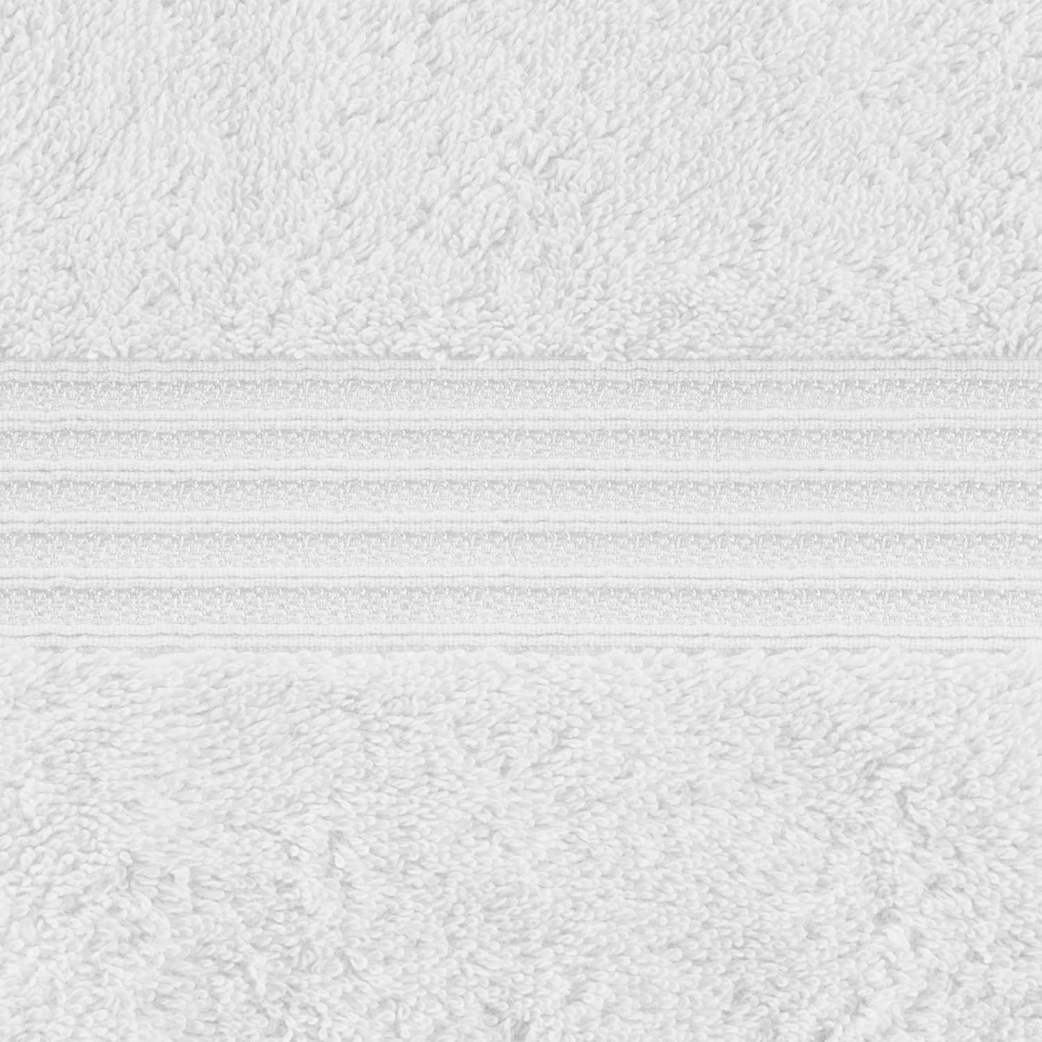 BNM Egyptian Cotton Luxury 6 Piece Towel Set, White