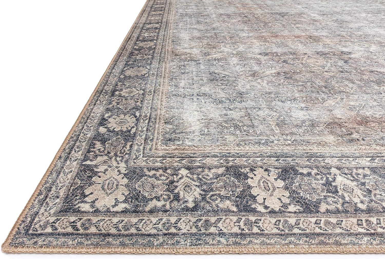 Loloi II Wynter WYN-07 Grey / Charcoal Oriental Area Rug 8'-6" x 11'-6"