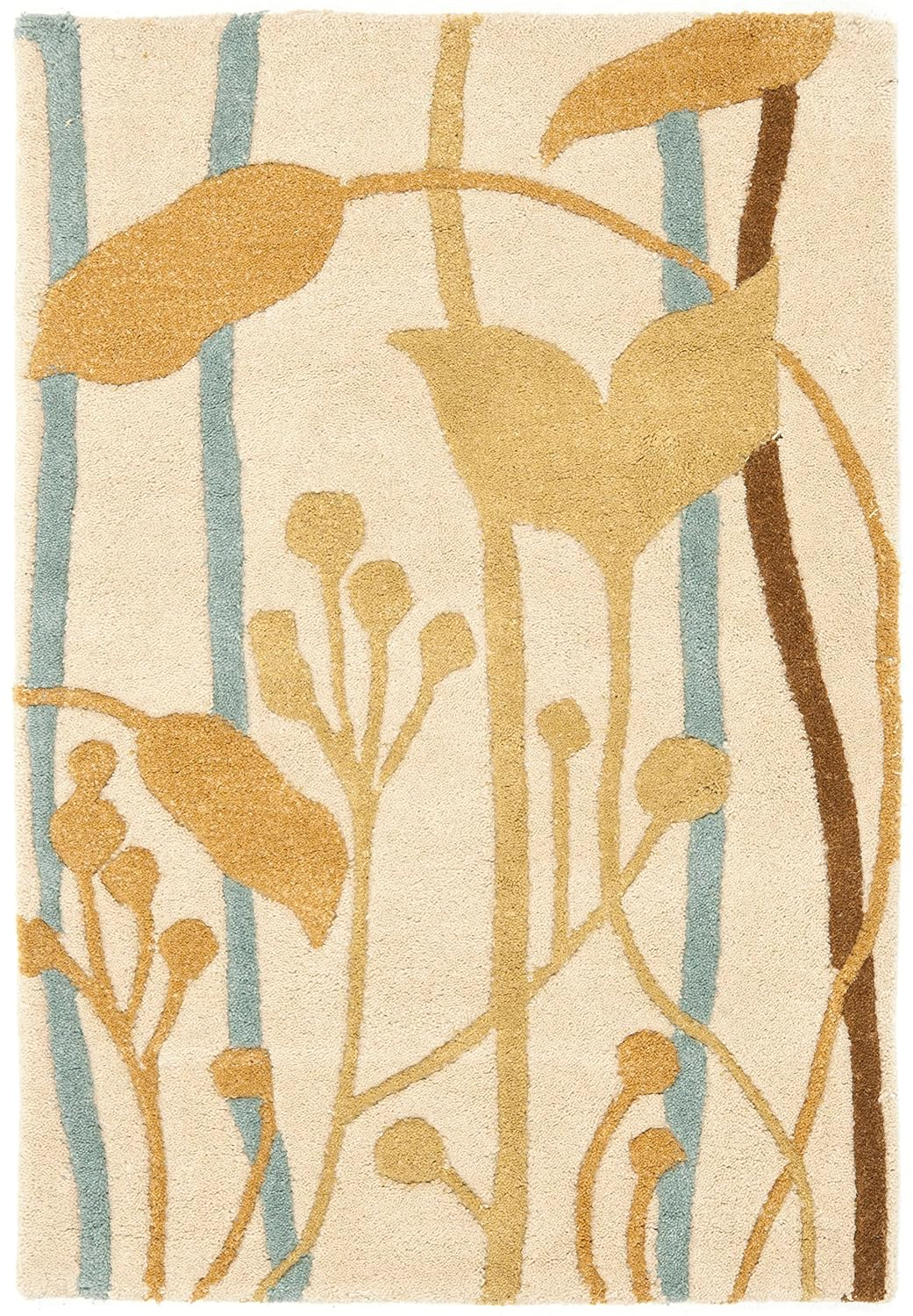 SAFAVIEH Soho Jordan Floral Wool Area Rug, Beige/Multi, 2' x 3'