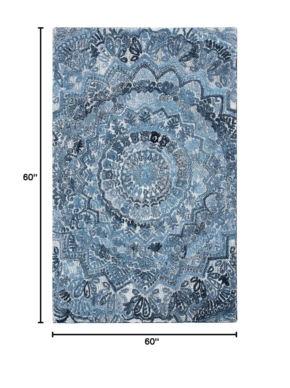 SAFAVIEH Marquee Georgiana Floral Area Rug, Blue/Grey, 5' x 8'