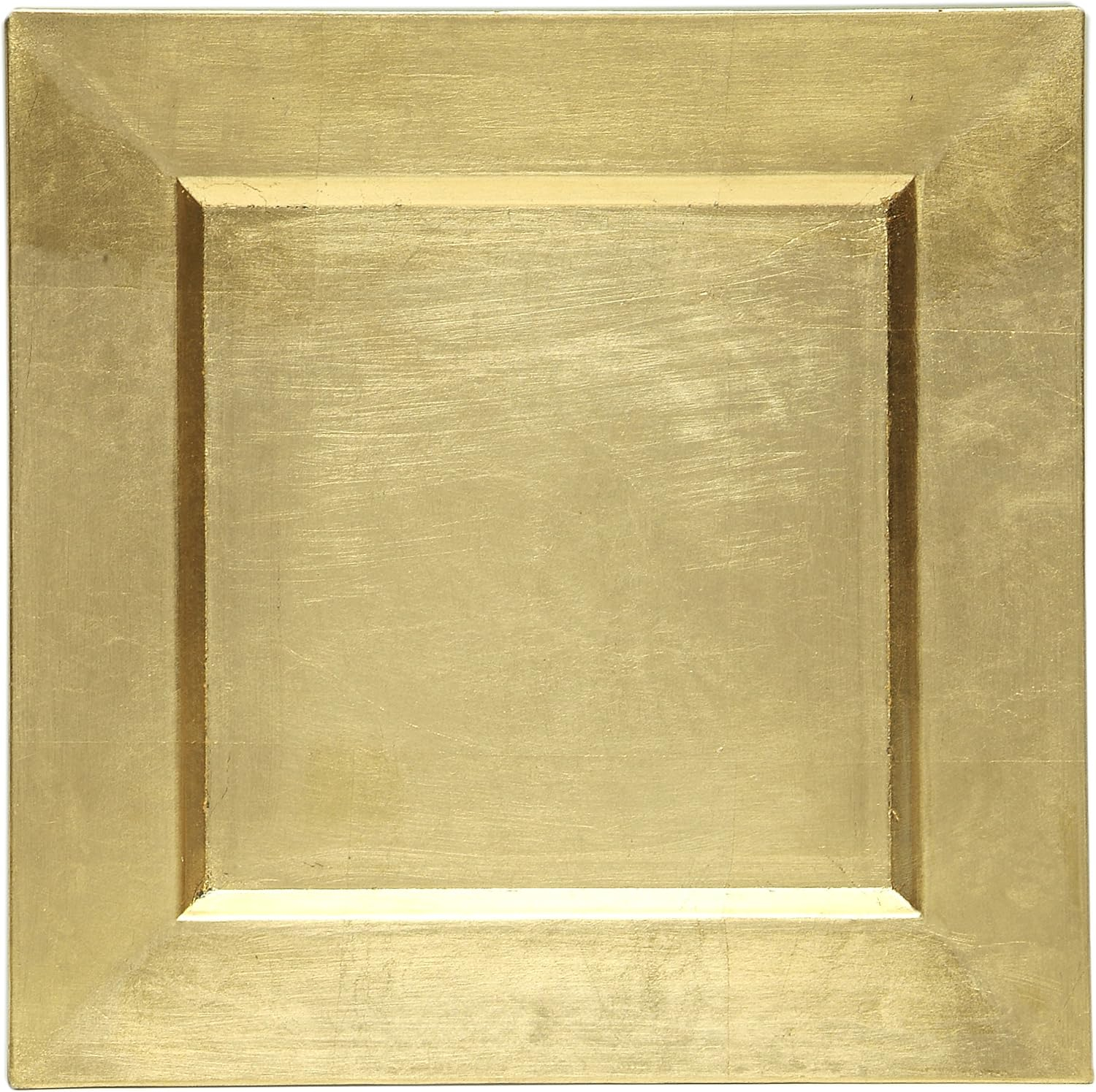 Charge it by Jay Melamine Gold Square Charger Plate