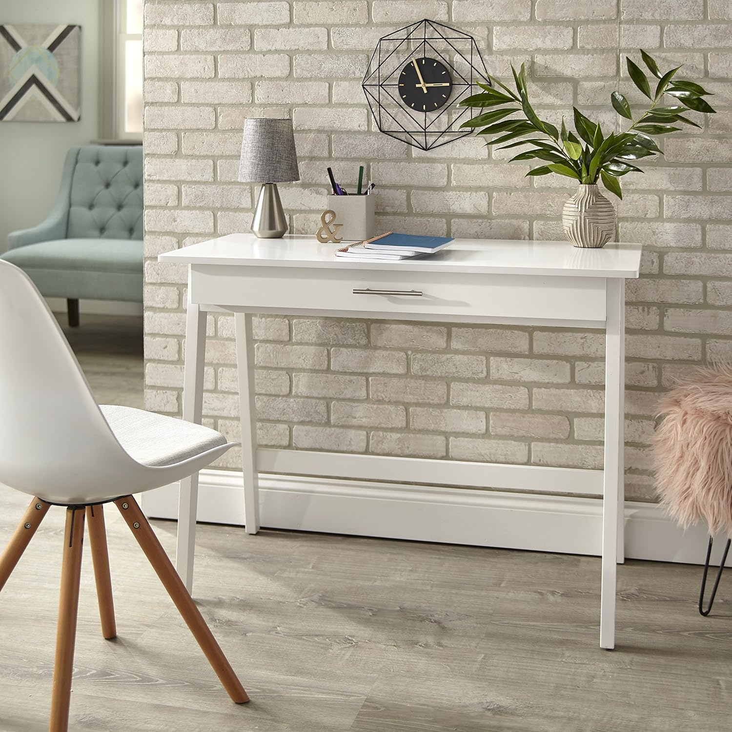 Rollins Writing Desk, White Finish