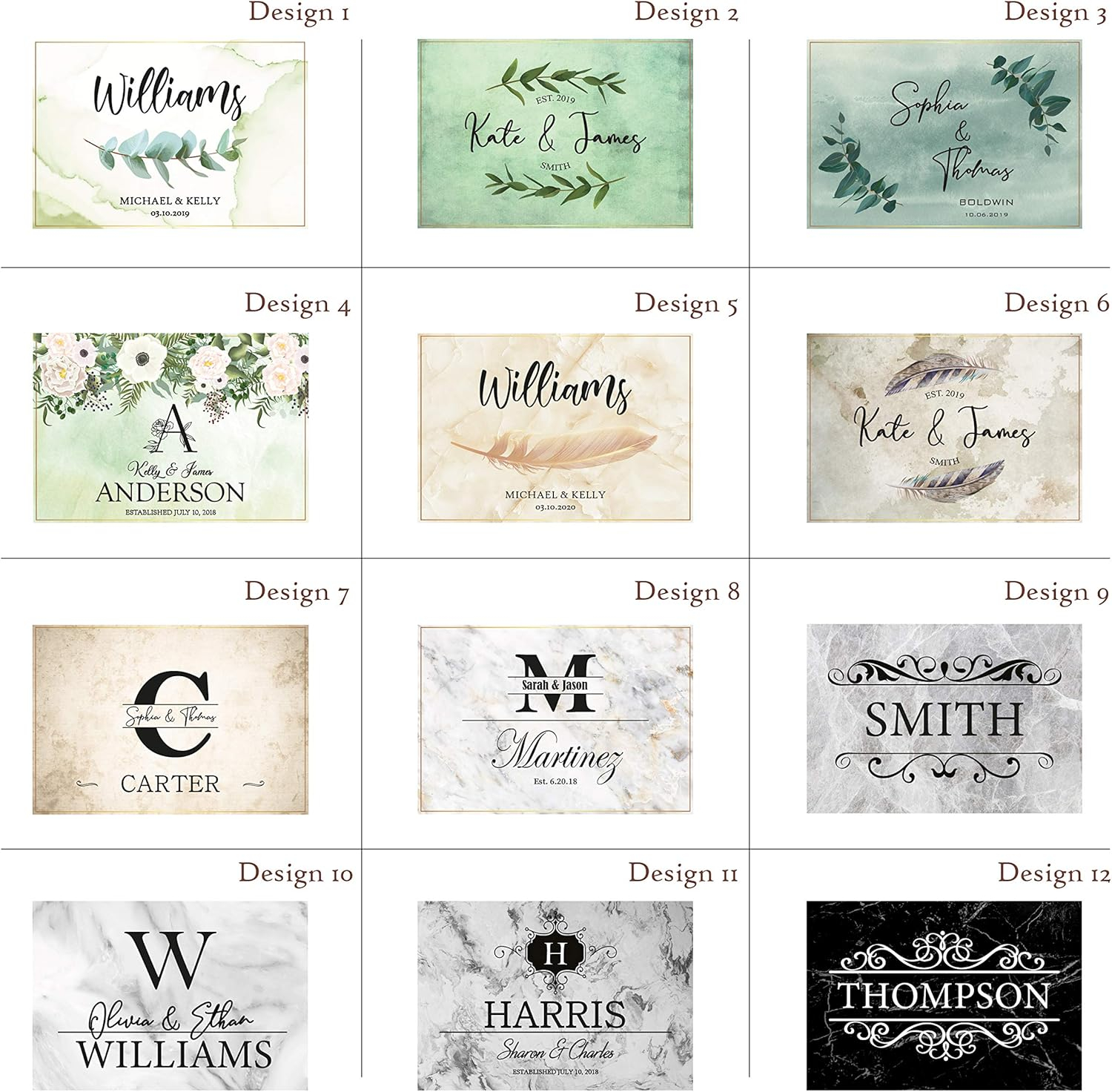 Personalized Glass Cutting Board, Tempered Glass Cutting Board | 12 Designs, 16x11 | Housewarming Gifts, Personalized Wedding Gifts for Couple | Custom Cutting Boards for Kitchen, Kitchen Sign