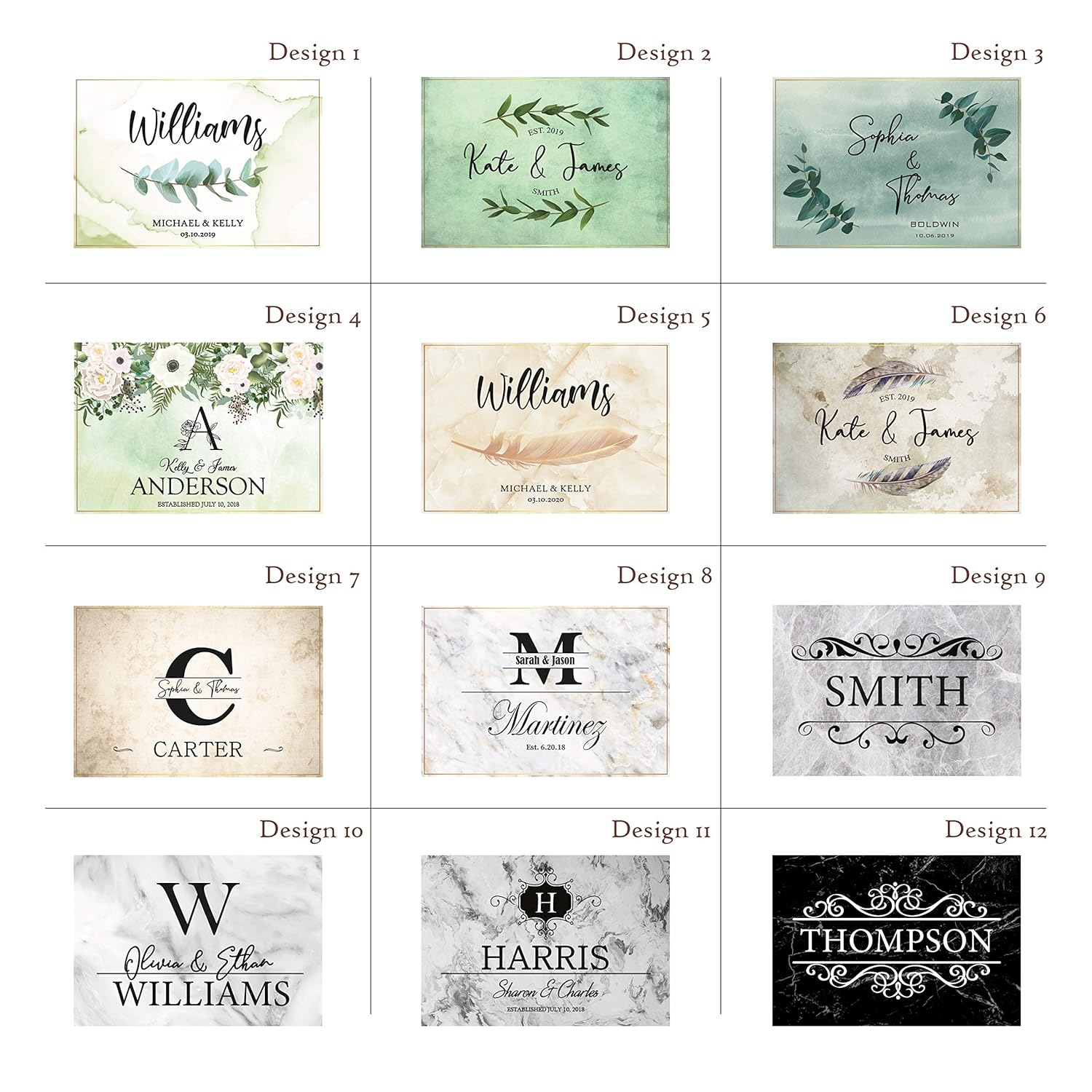 Personalized Glass Cutting Board, Tempered Glass Cutting Board | 12 Designs, 16x11 | Housewarming Gifts, Personalized Wedding Gifts for Couple | Custom Cutting Boards for Kitchen, Kitchen Sign