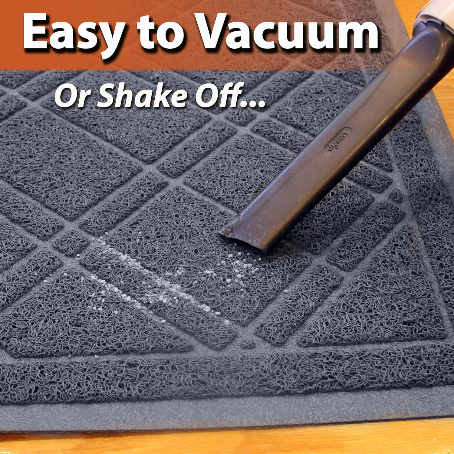 iPrimio Cat Litter Mat - Traps Litter from Paws and Box - Extra Soft Mesh – Phthalate & BPA Free - Suitable for Giant, Jumbo, Small Cats and Kittens - Extra Large (35” x 23.5”) - Blue Gray