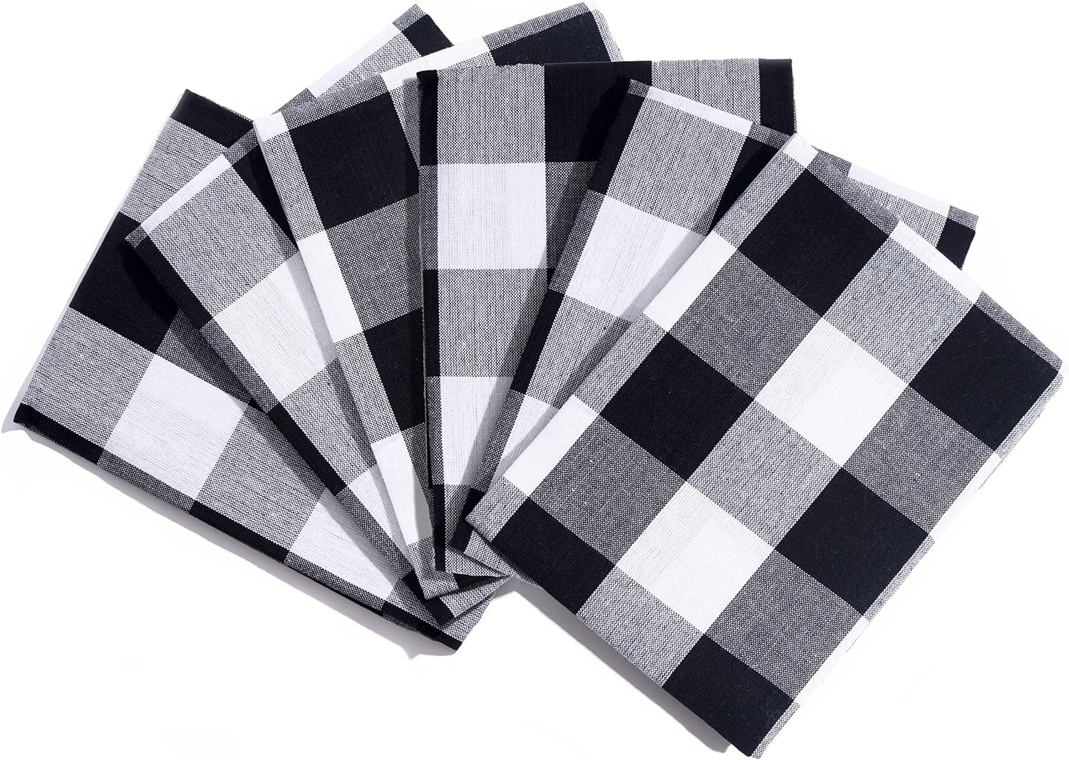 Taupe Kitchen Towels - 100% Cotton, 30"x20", Premium Taupe Dish Towels with Hanging Loop for Stylish Kitchen - Soft, Absorbent and Classic Plaid Pattern Taupe Tea Towels (6 Pack)