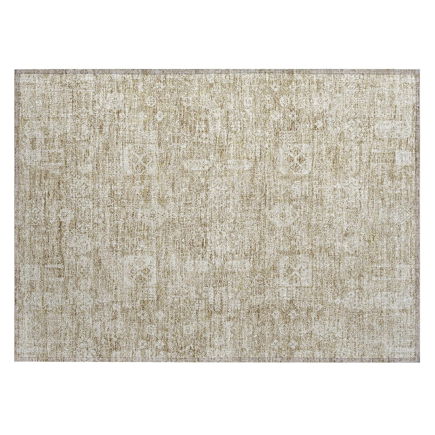 Addison Rugs Chantille Indoor/Outdoor Transitional Panel Beige Washable Rectangle Rug, 1'8" x 2'6"