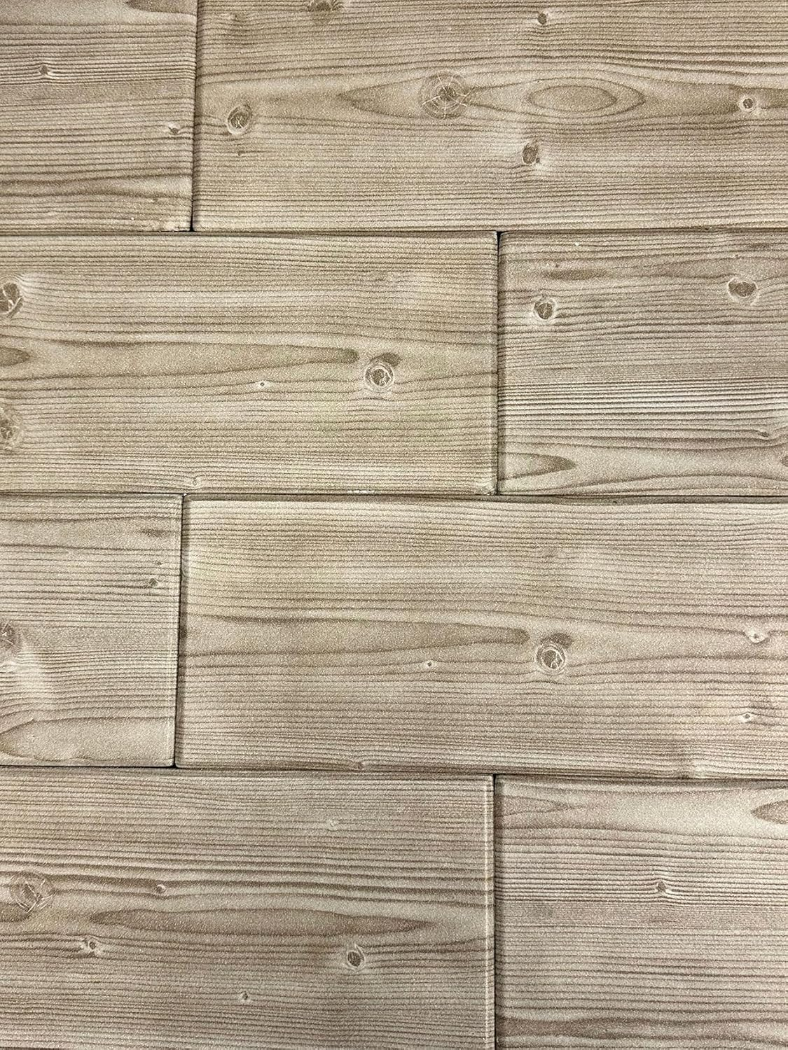 À LA MAISON CEILINGS WP105rb-96 Foam Wood Ceiling Planks 39 in x 6 in, Rustic Beige, Pack of 96 (156 sq.ft/Case)