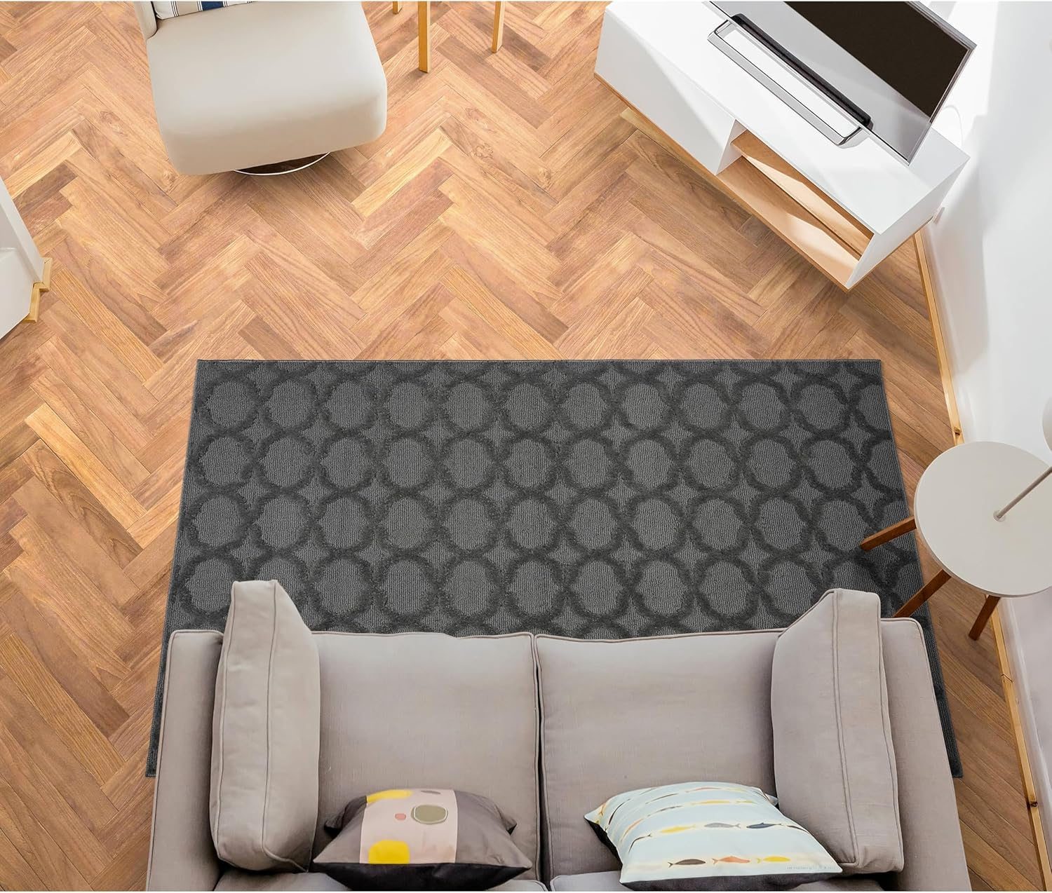 Garland Rug Sparta Cinder Gray Indoor Area Rug, 4' x 6'