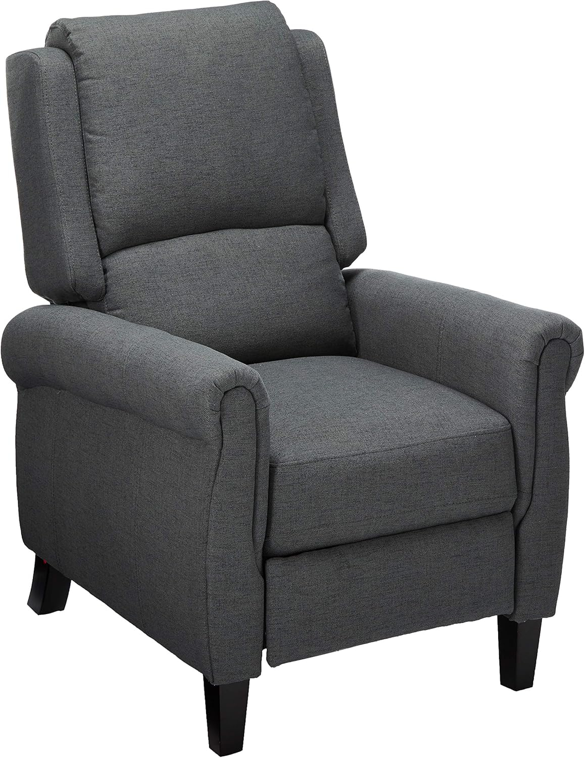 Harrah Fabric Recliner, Charcoal