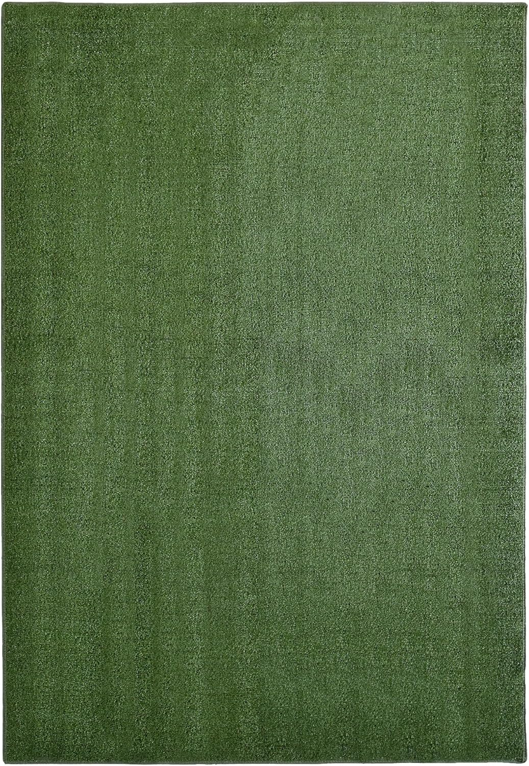 iCustomRug Synthetic Grass Rug – 4x10ft Lawn Green Turf Carpet for Patios, Yards, Boats, Camping – Indoor/Outdoor Use