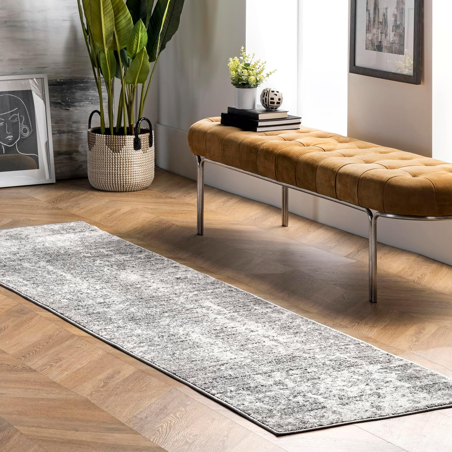 nuLOOM Misty Shades Deedra Runner Rug, 2' 5" x 9' 5", Gray