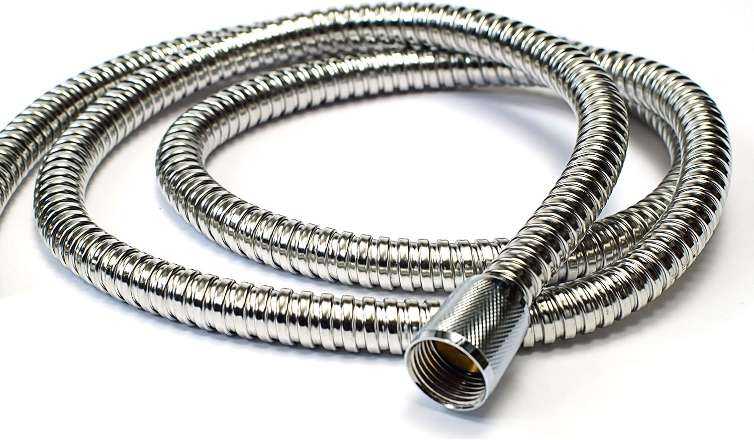 HotelSpa 5 to 7 Foot Extra Long Stretchable Stainless Steel Shower Hose Stretches to Your Needs!