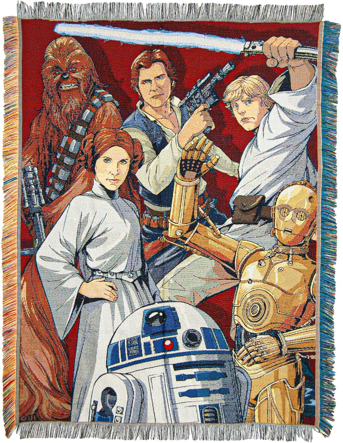 Northwest Disney Star Wars Throw Blanket, Rebel Forces Sci-Fi Fan Decor, 48x60 Inches