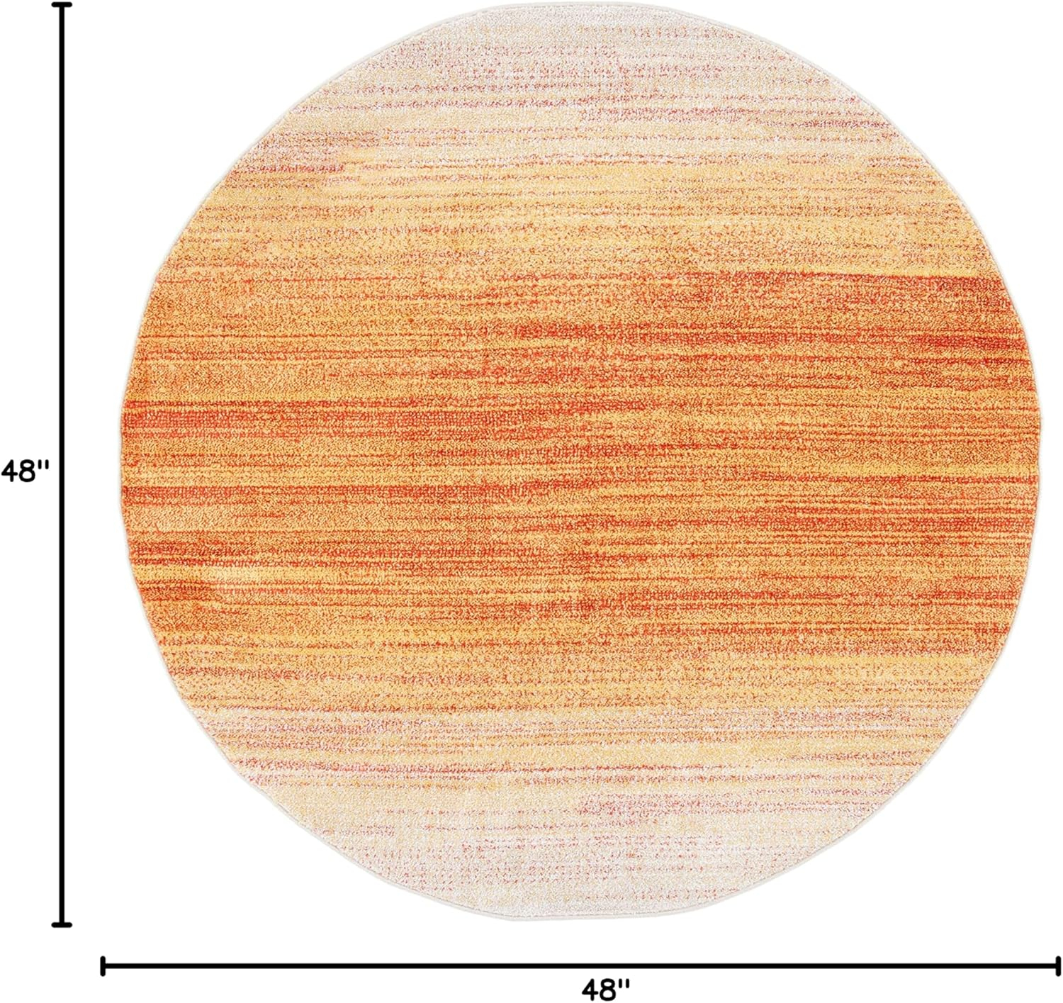 Adirondack Orange and Red 6' x 9' Gradient Area Rug