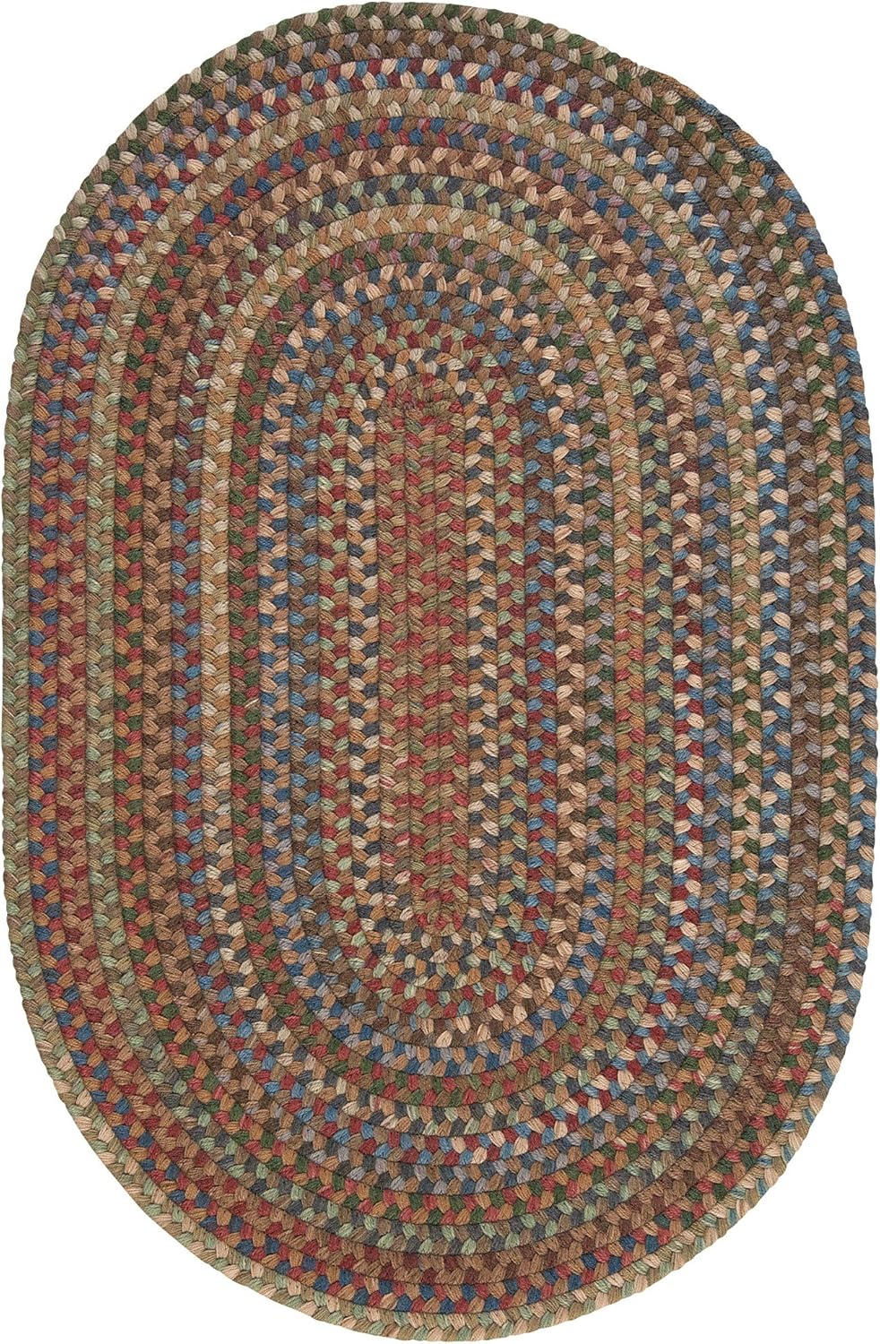 Cage Dusk 2 ft. x 4 ft. Braided Oval Area Rug