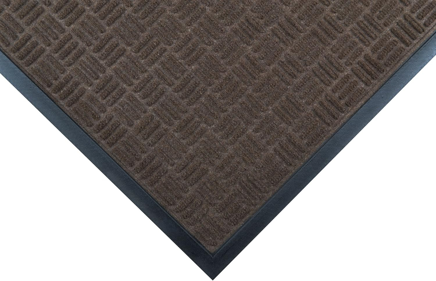 NOTRAX 167S0035BR Brown Entrance Mat 3 ft. W x 5 ft. L, 3/8", Polypropylene