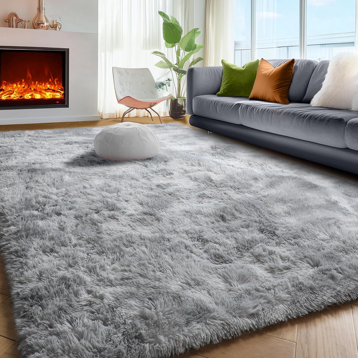 nuLOOM Cloud Shag Accent Rug, 3x5, Gray