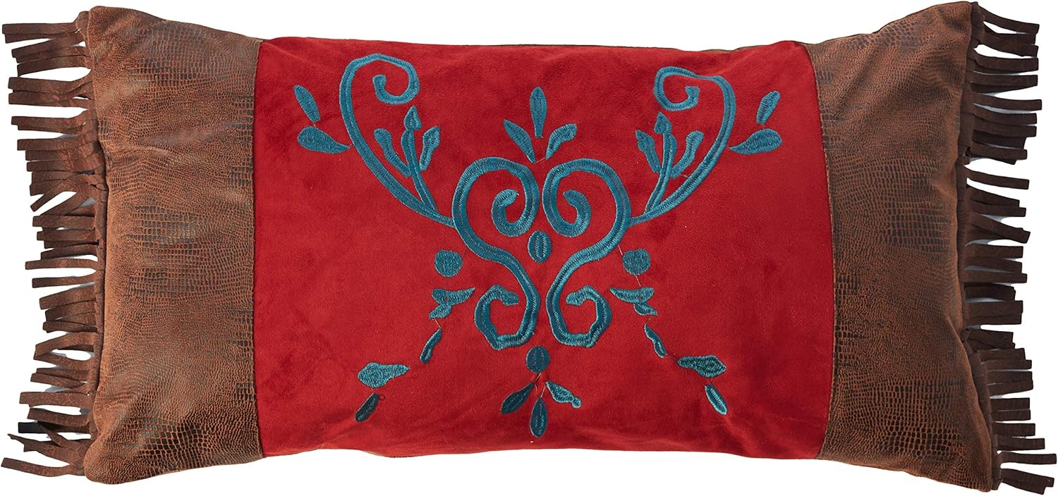 CARSTENS, INC. Woven Chenille 5-Piece Rustic Western Bedding Comforter Set, Cimarron, Full/Queen