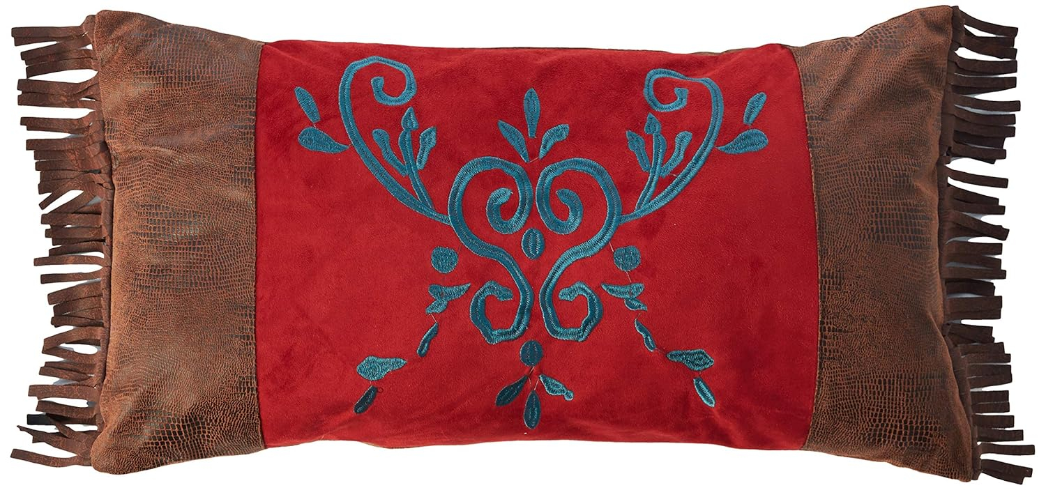 CARSTENS, INC. Woven Chenille 5-Piece Rustic Western Bedding Comforter Set, Cimarron, Full/Queen