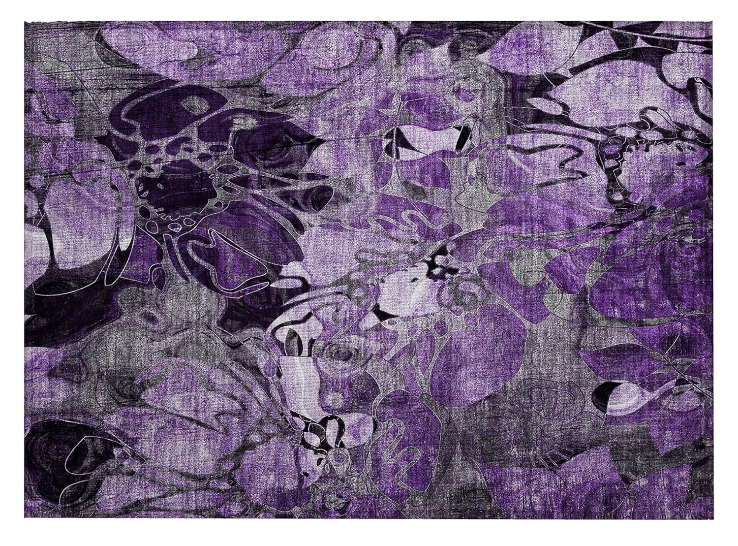 Chantille ACN558 Purple 1 ft. 8 in. x 2 ft. 6 in. Machine Washable Indoor/Outdoor Geometric Area Rug