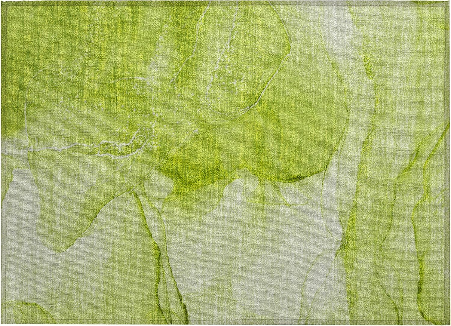 Addison Rugs Chantille ACN507 Green 1'8" x 2'6 Indoor Outdoor Area Rug, Stain Resistant, Machine Washable, Non Shedding, Bedroom, Living Room, Dining Room, Kitchen Rug