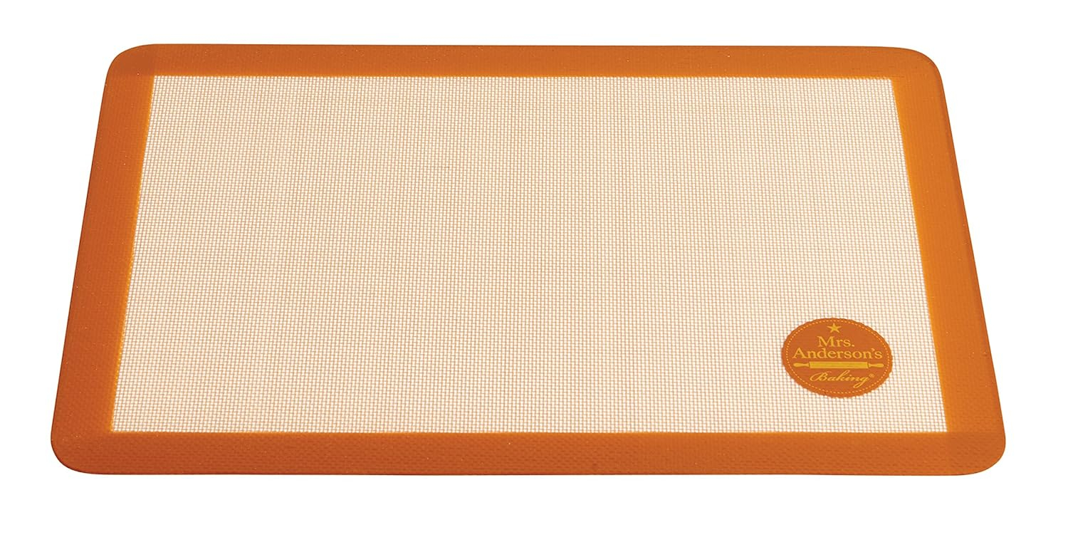 Large Beige and Orange Silicone Non-Stick Baking Mat