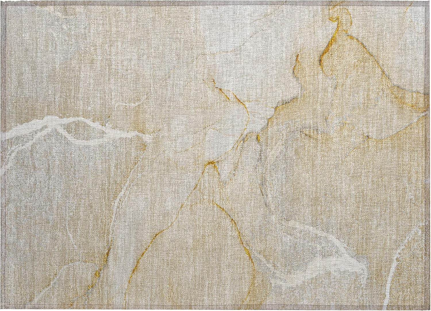 Addison Rugs Chantille Indoor/Outdoor Transitional Watercolors Beige Washable Rectangle Rug, 1'8" x 2'6"