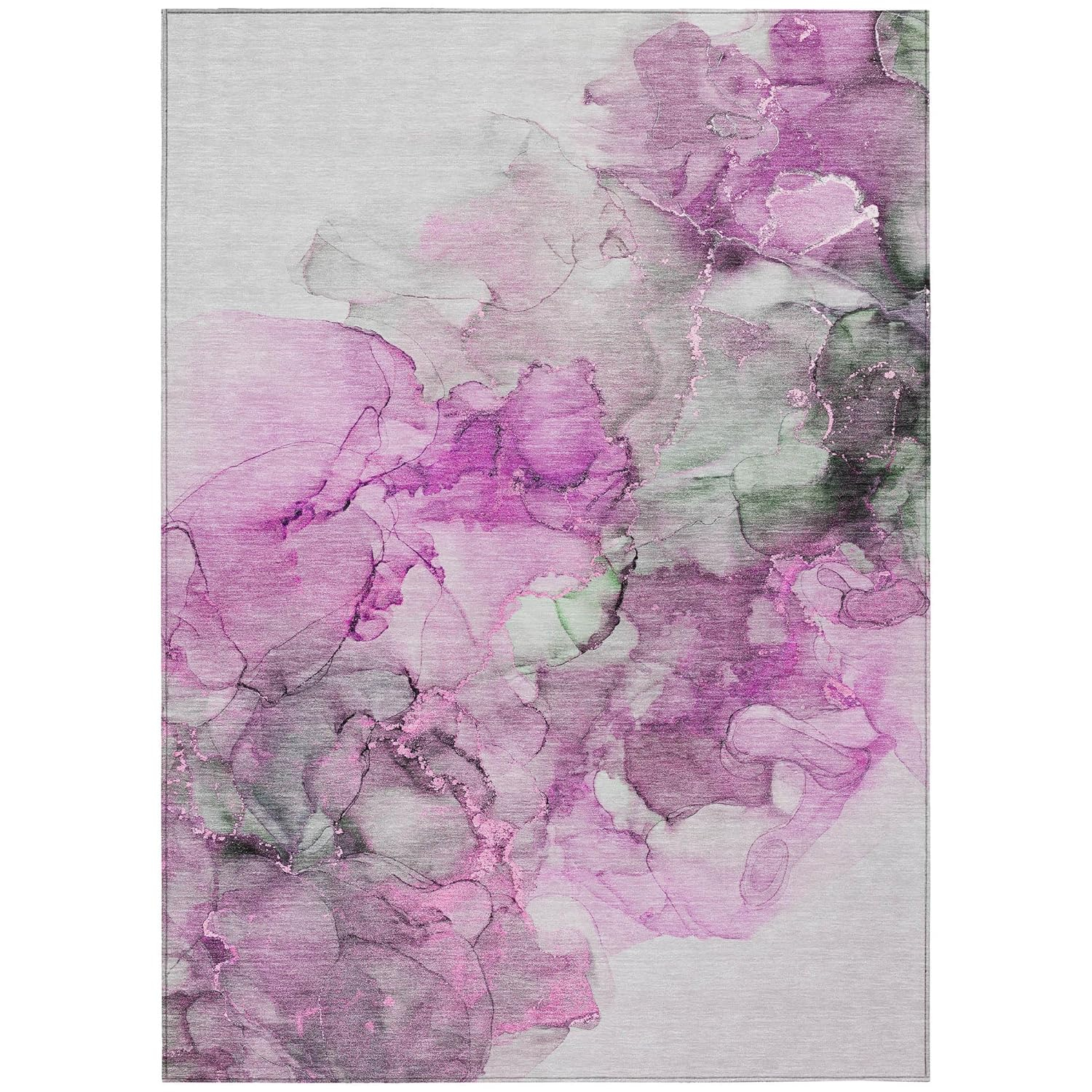 Addison Rugs Chantille ACN520PI 2 x 3 (ft) Polyester Pink Rectangular Indoor/Outdoor Abstract Machine washable Area rug