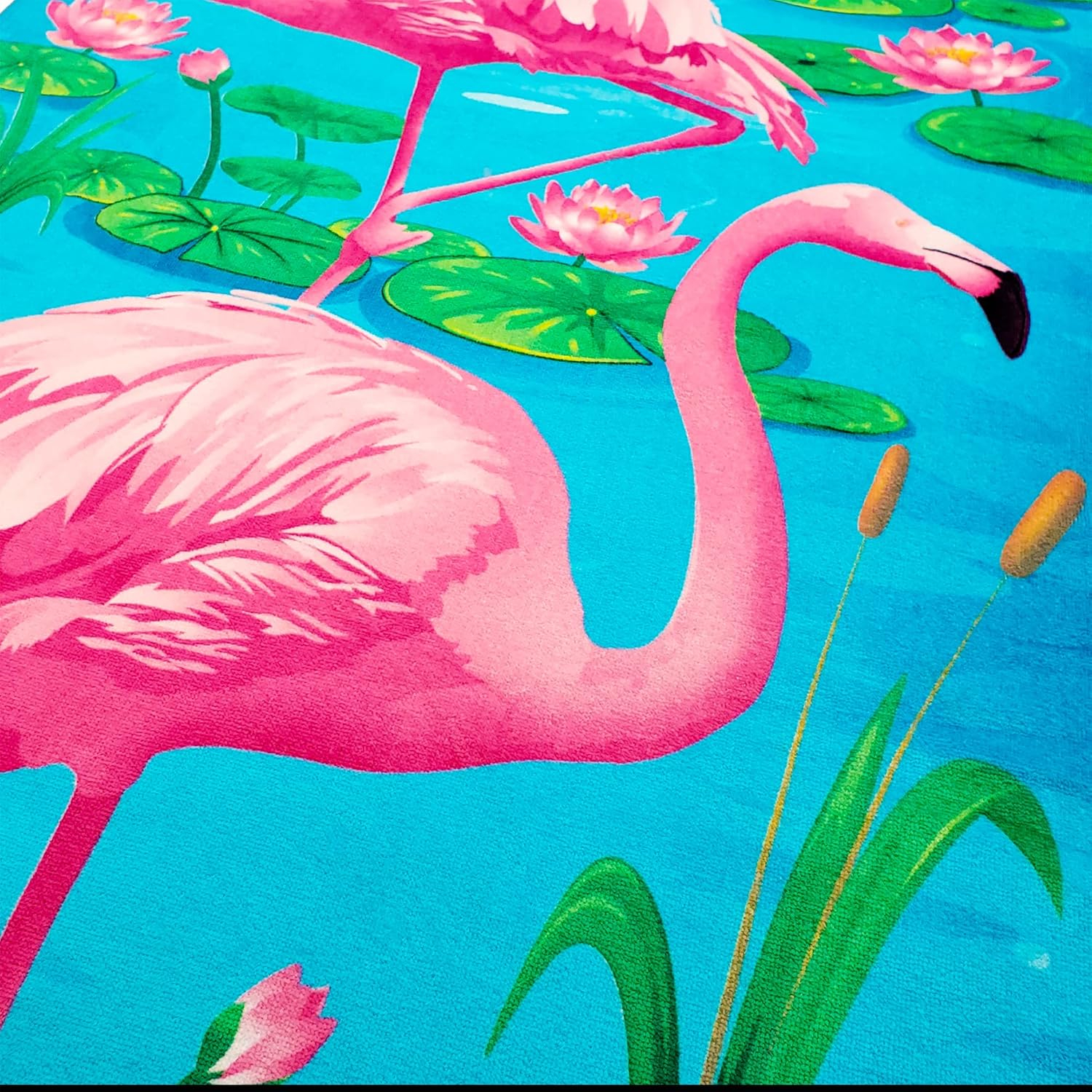 Beachland Flamingo Beach Towel 30 x 60 inch 100% Cotton