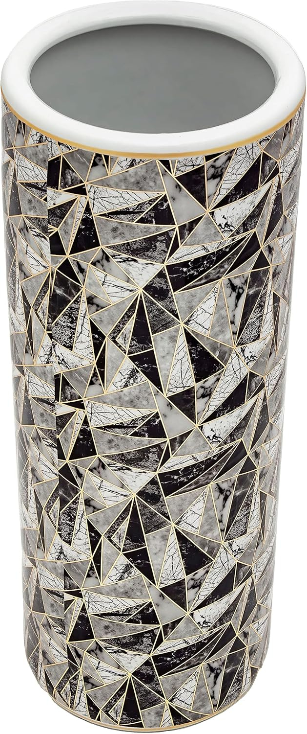24" Marble & Gold Design Umbrella Stand
