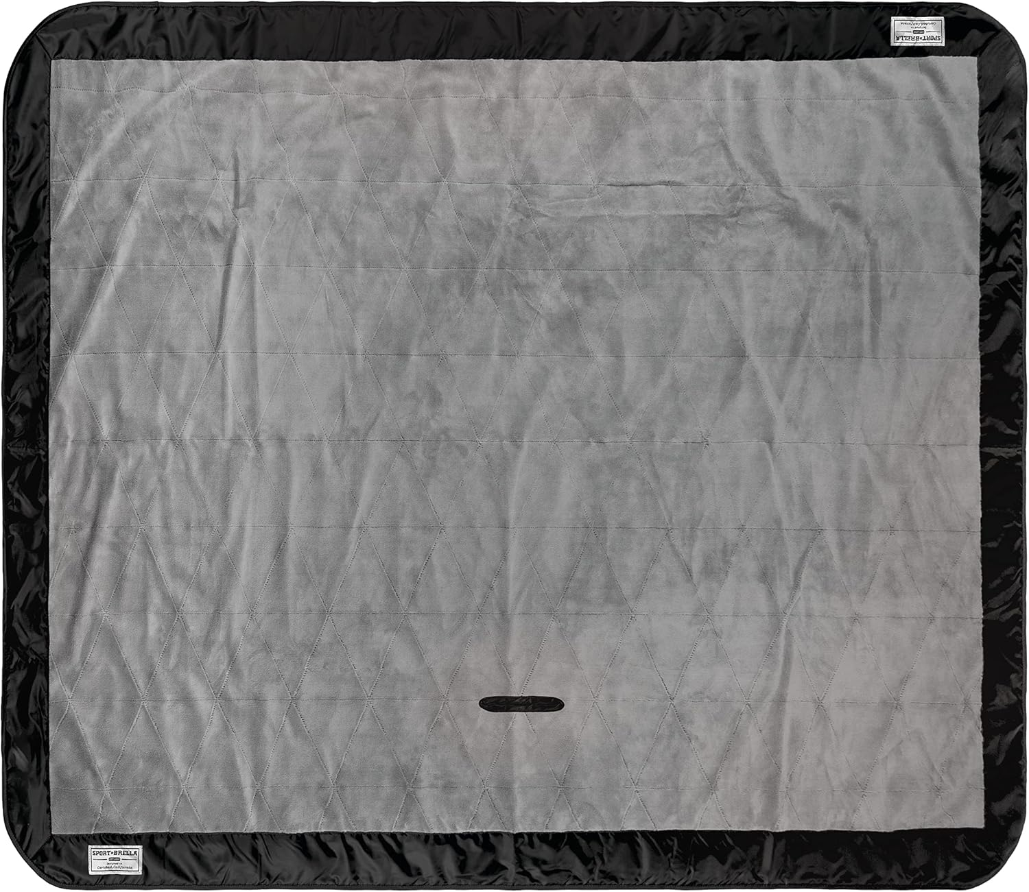 Sport-Brella Sunsoul 75" x 57" Dual Purpose Outdoor Blanket - Black/Gray