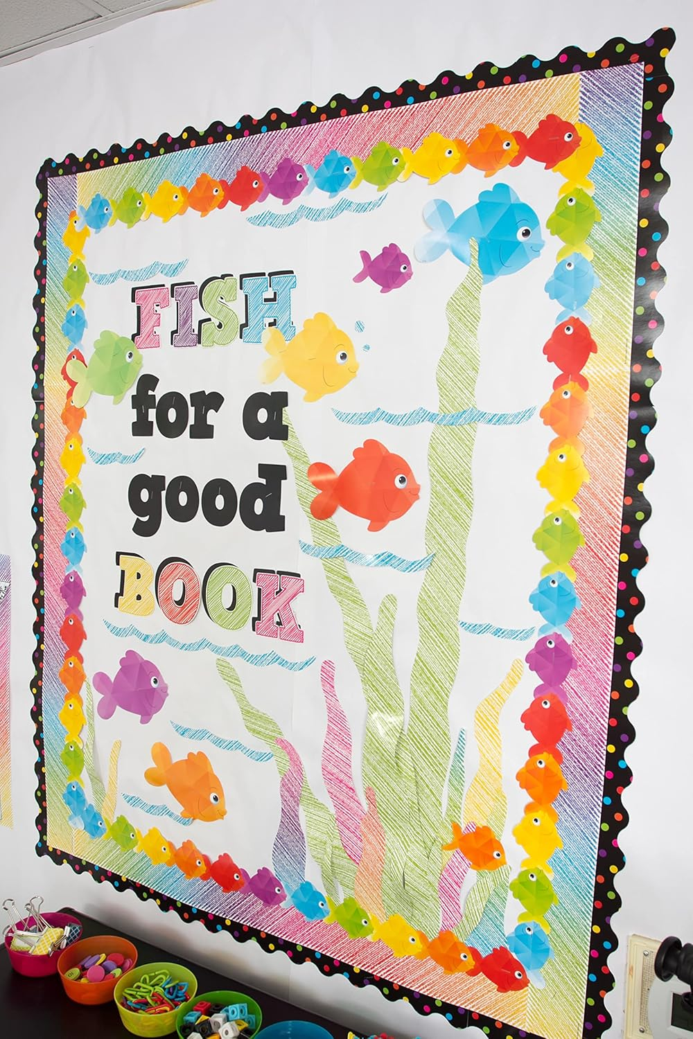 Colorful Fish Mini Accents Set for Classroom Decorations