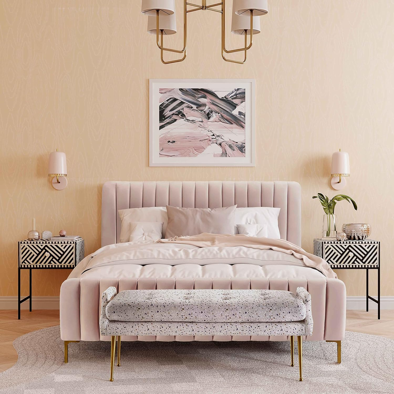 TOV Furniture Angela Blush Bed in Full