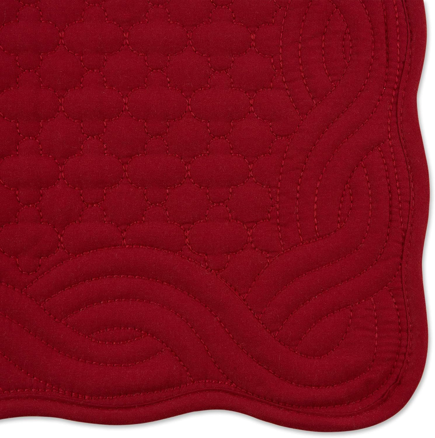 Cranberry Quilted Farmhouse Placemat (Set of 6)