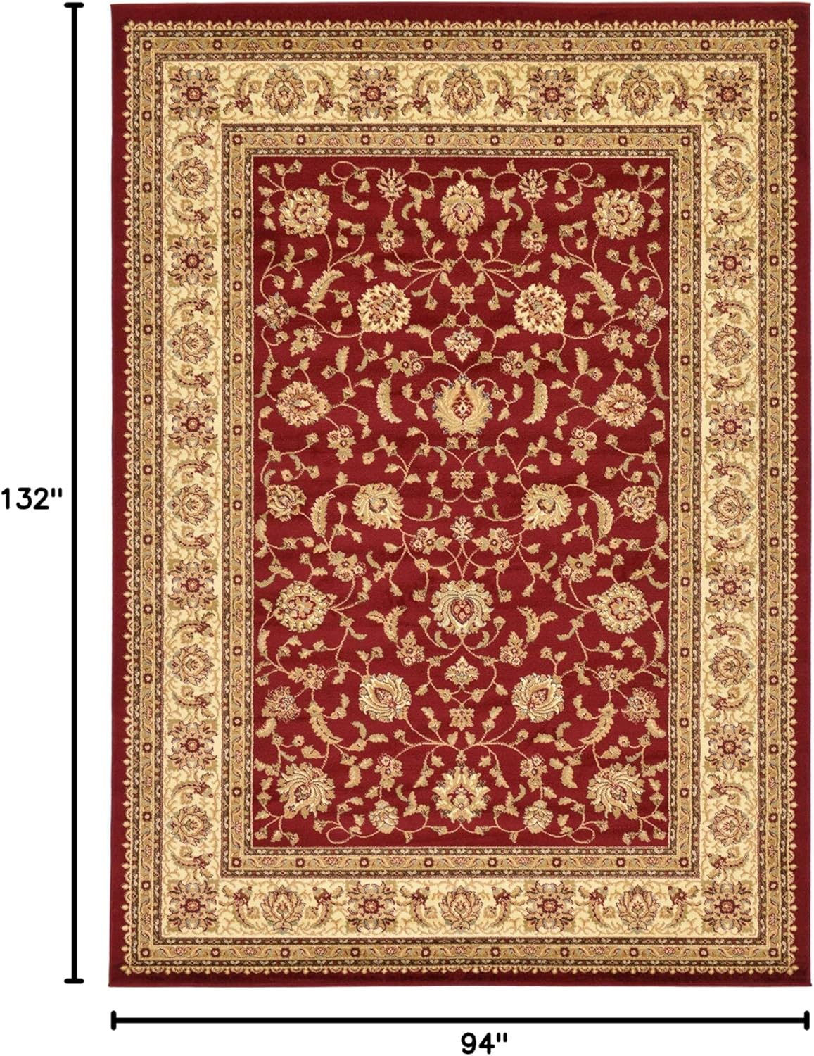 Voyage St. Louis Red 8' 0 x 11' 4 Area Rug