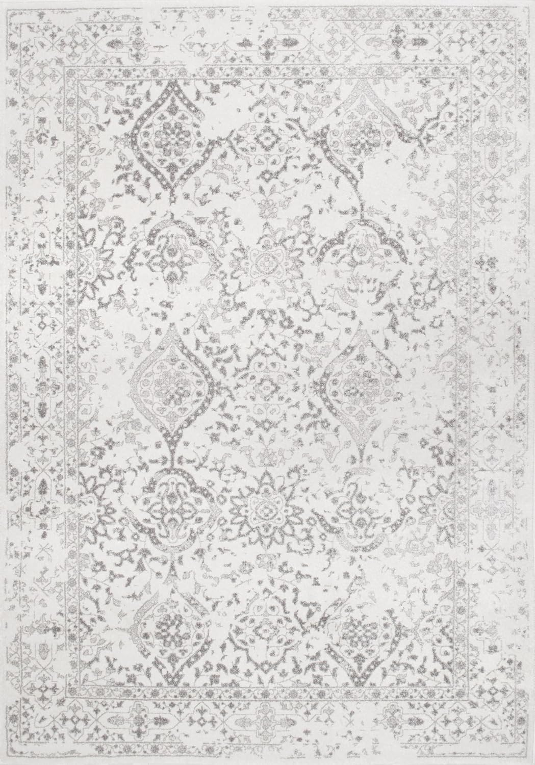 nuLOOM Odell Faded Vintage Ivory 3' x 5' Vintage Area Rug