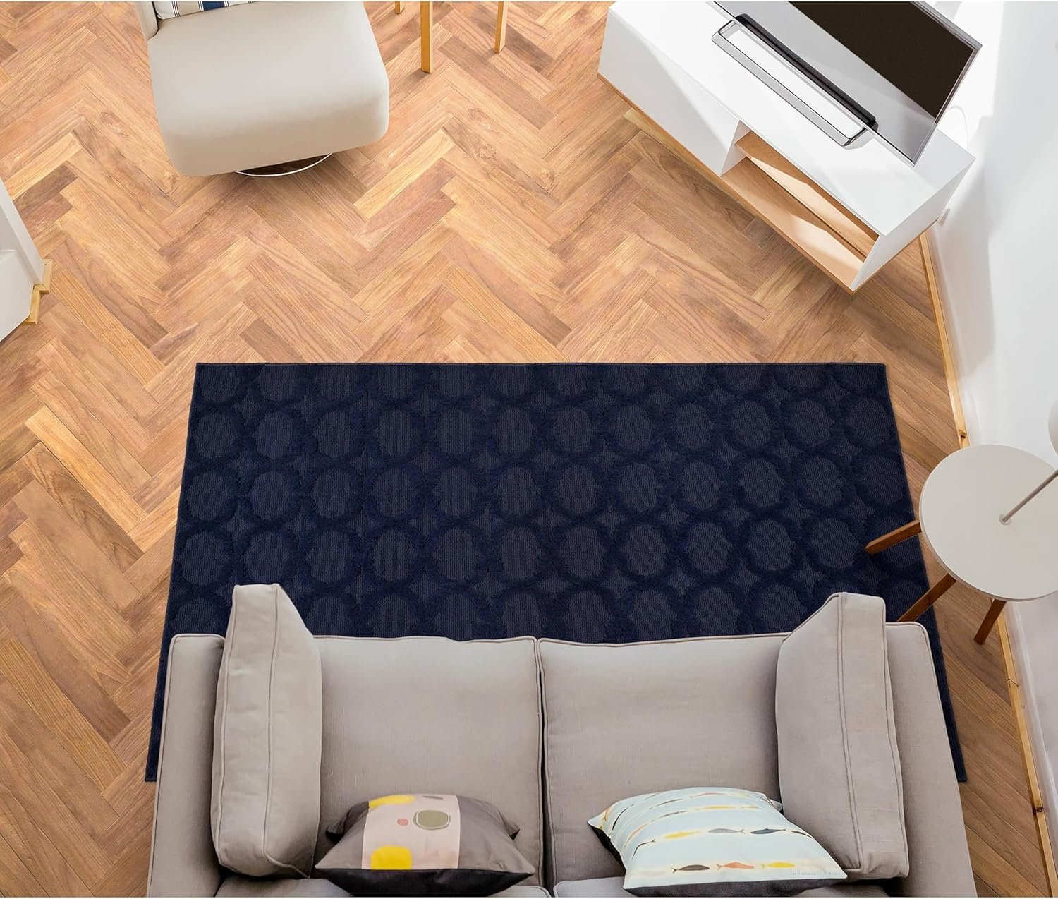 Garland Rug Sparta Navy Indoor Area Rug, 3' x 5'