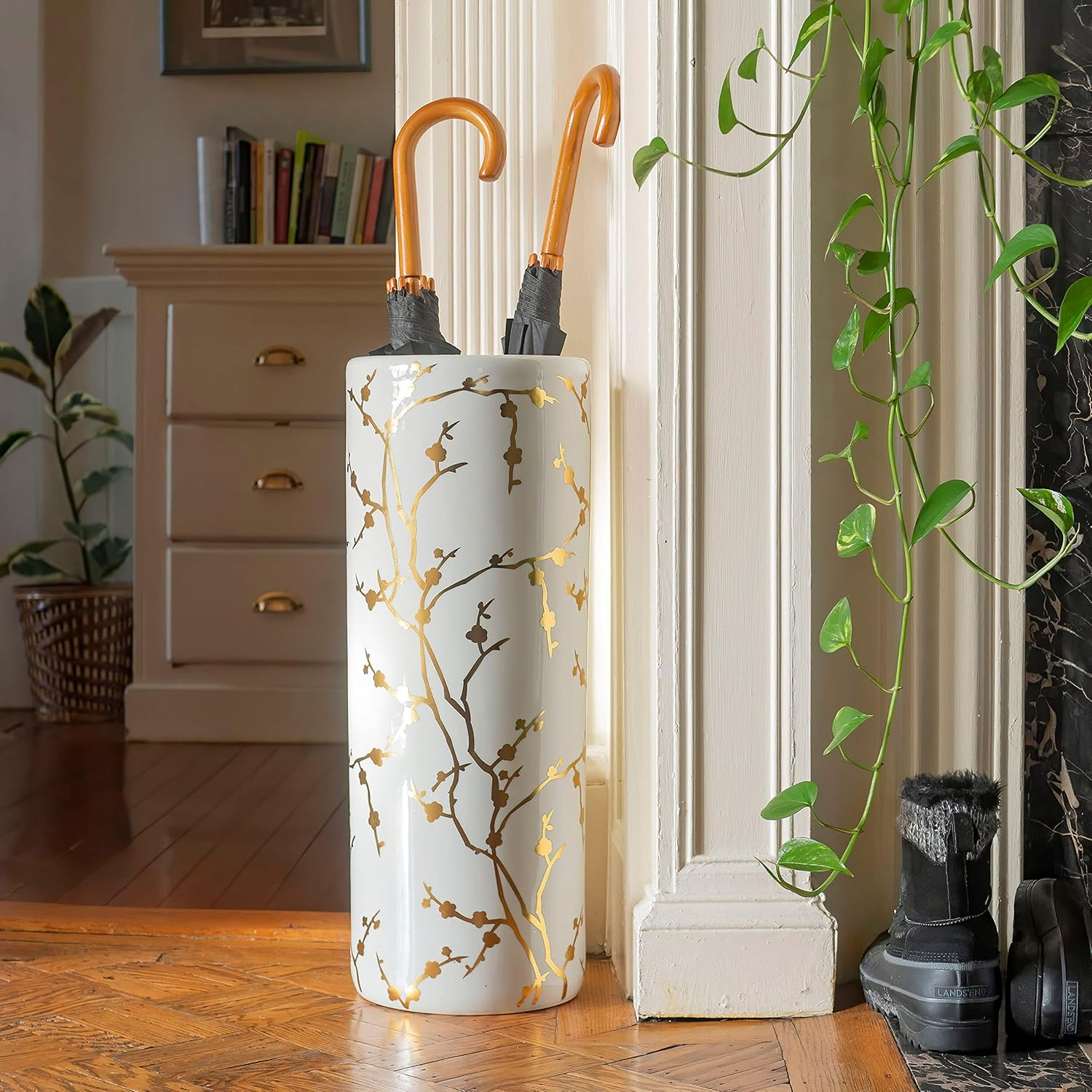 24" Gold Branches Umbrella Stand